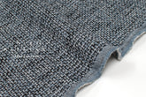 DEADSTOCK Japanese Fabric Shokunin Collection Shinchi Orimono - light blue, black - 50cm